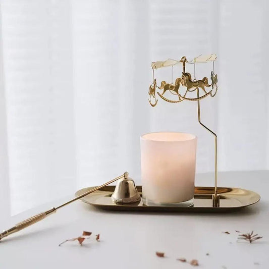 CHARMORA – Decorative candle holder with rotating charms