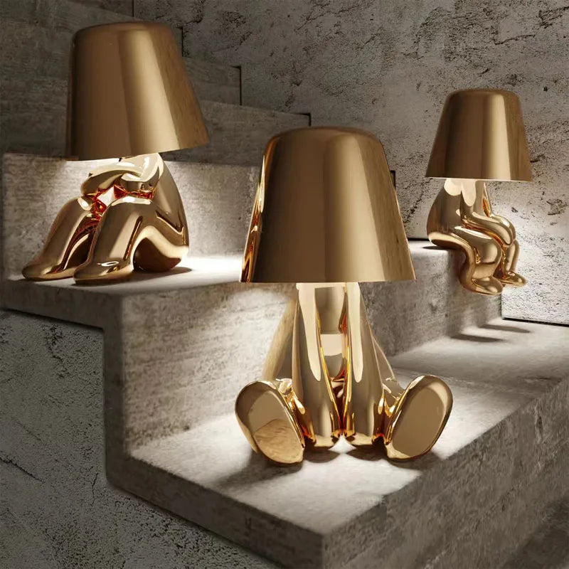 Tischlampe Weiß Größe M Metall Acryl Dimmbar LED-3