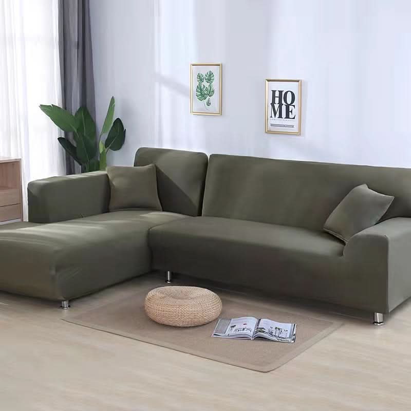 Variant image for Sofa Bezug Grau Größe M Stretch Samt Waschbar für Optimalen Schutz und Stil-12
