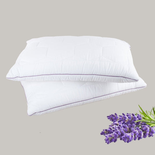 Luméa Lavender Suede Sleep Pillow | Antibacterial, Hypoallergenic Pillow for Sensitive Skin