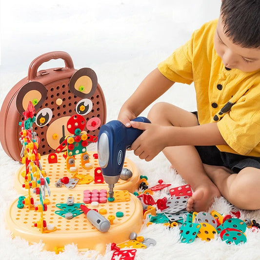 ToolKit - Creative construction toy with mini drill for children aged 6 and over