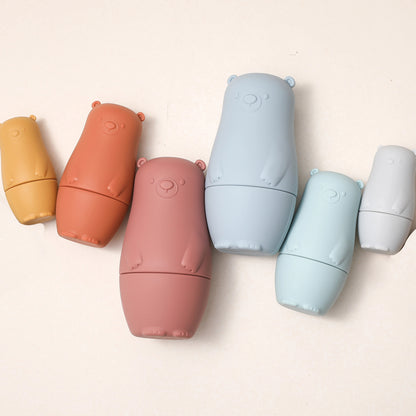 SiliconeNest - Stackable silicone nesting dolls to promote fine motor skills