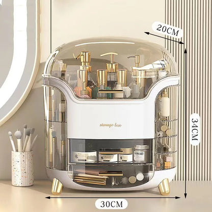 BeautySence make-up organiser - Dustproof & waterproof cosmetics box with elegant design