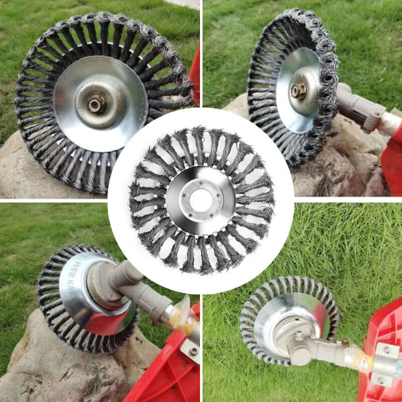 Robust steel weed trimmer - Effective for paths & edges