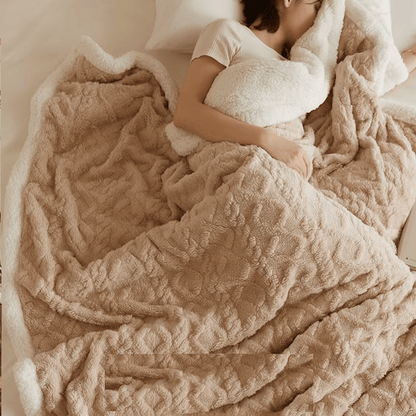 WARMVEL – Cozy Wool Blanket for Home and Office