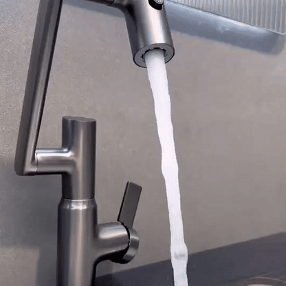 Wasserhahn Küche Chrom 360° Drehbar Standard Messing Höhenverstellbar-3