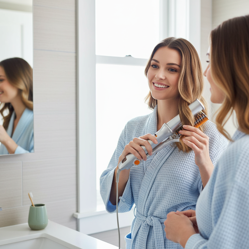 STYLEMAX – 2-in-1-Rotationshaarbürste für müheloses Styling