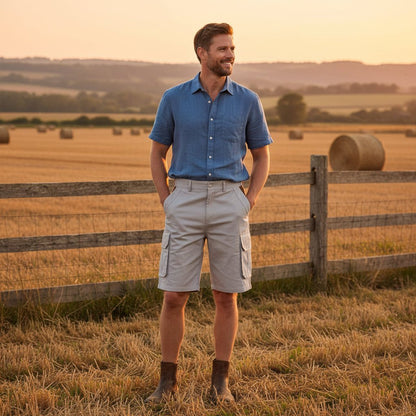 Pantaloncini MAVERICK - Comodi pantaloncini cargo con molte tasche per uomo