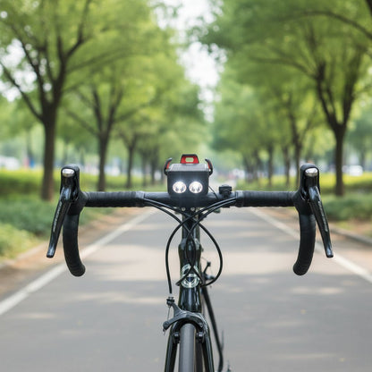 CYCLOLIGHT – Faro para bicicleta con powerbank y soporte para teléfono