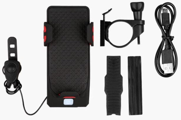CYCLOLIGHT – Faro para bicicleta con powerbank y soporte para teléfono