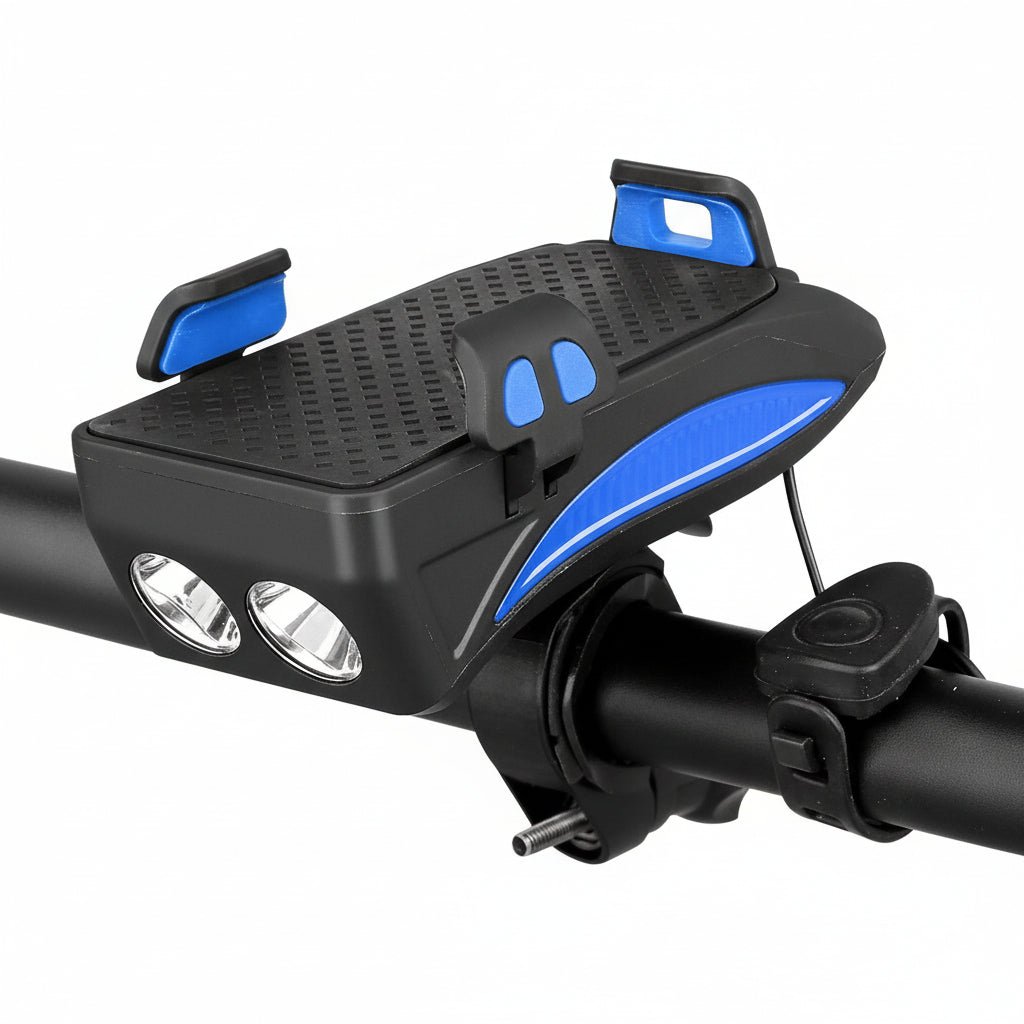 CYCLOLIGHT – Faro para bicicleta con powerbank y soporte para teléfono