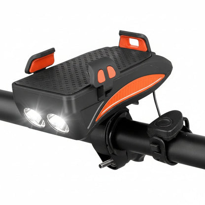 CYCLOLIGHT – Faro para bicicleta con powerbank y soporte para teléfono