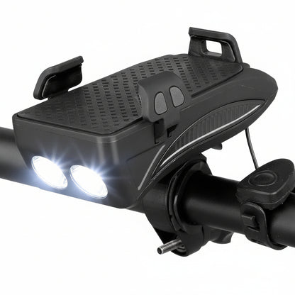 CYCLOLIGHT – Faro para bicicleta con powerbank y soporte para teléfono