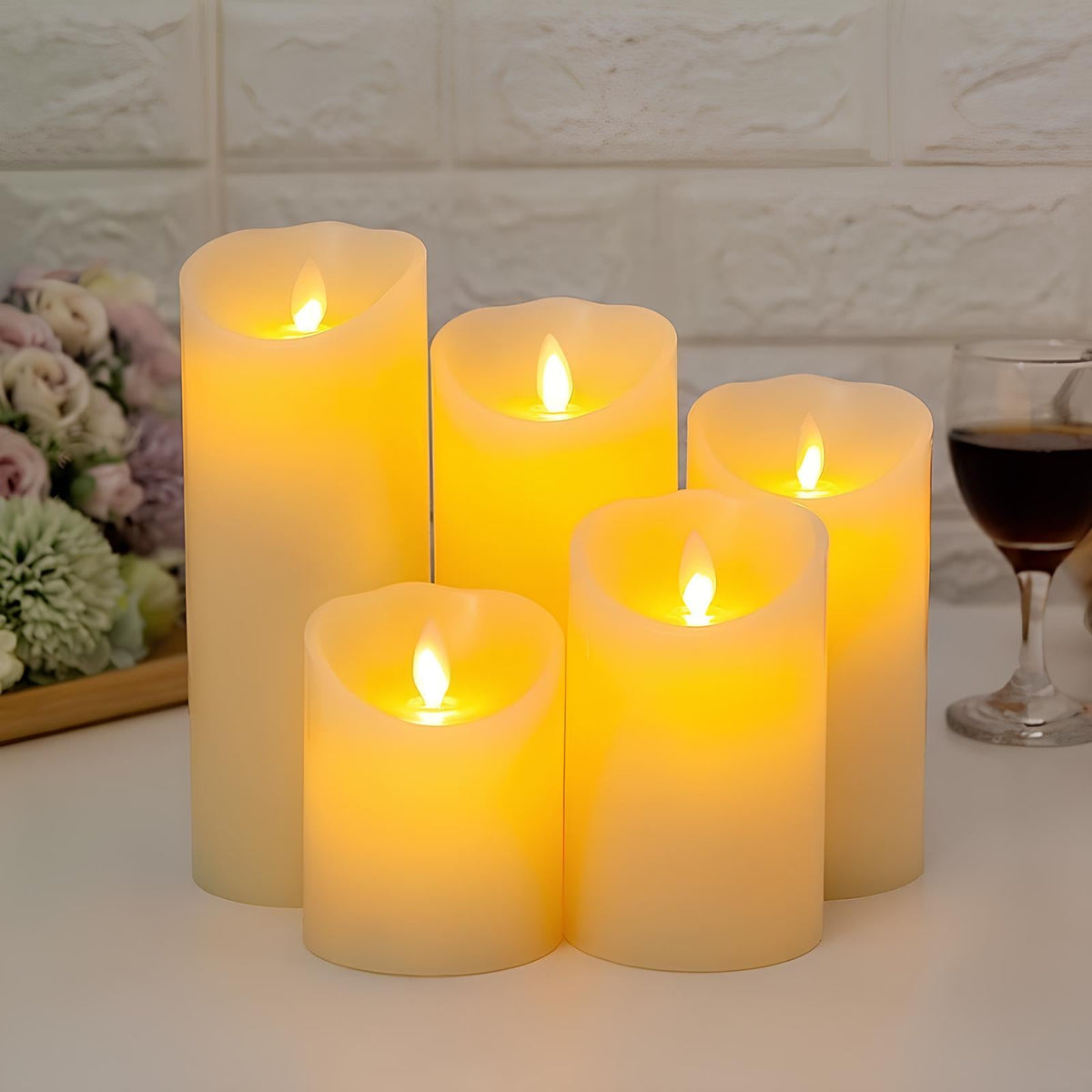 LUMIVEL – Bougies LED sans flamme à effet vacillant réaliste