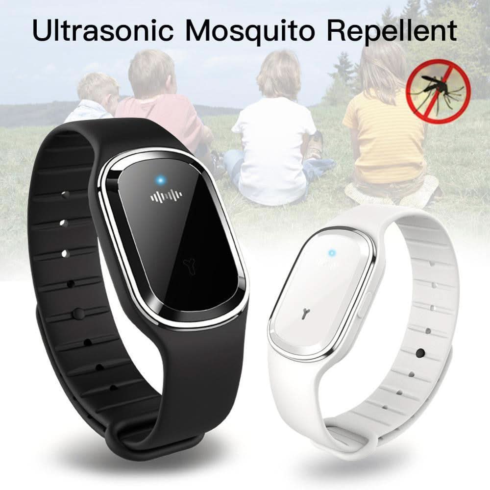 REPELLIQON – Bracelet anti-moustiques à ultrasons avec batterie rechargeable et design moderne