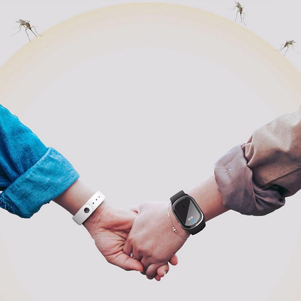 REPELLIQON – Bracelet anti-moustiques à ultrasons avec batterie rechargeable et design moderne