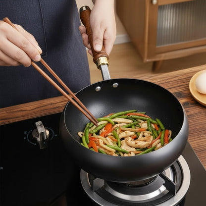 COOKVAULT – Heavy-Duty Cast Iron Skillet with Lid