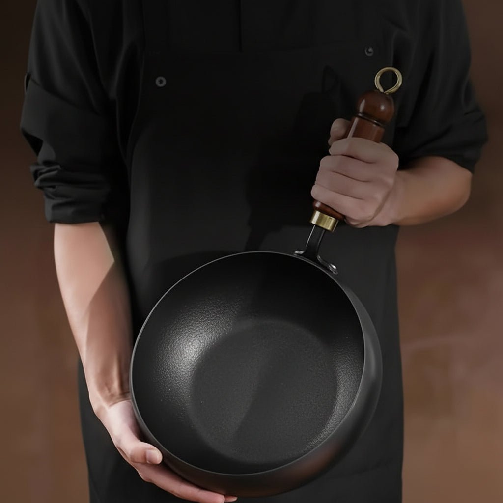 COOKVAULT – Heavy-Duty Cast Iron Skillet with Lid