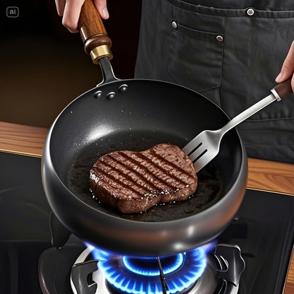 COOKVAULT – Heavy-Duty Cast Iron Skillet with Lid