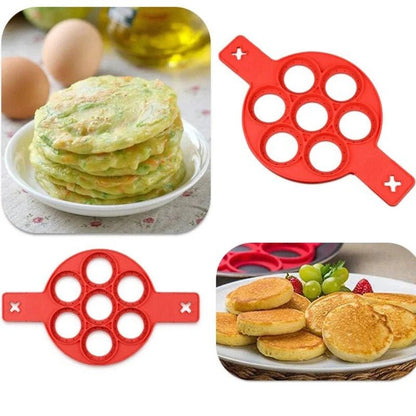 FLIPTARA – Plancha de parrilla antiadherente dividida para panqueques con volteo limpio