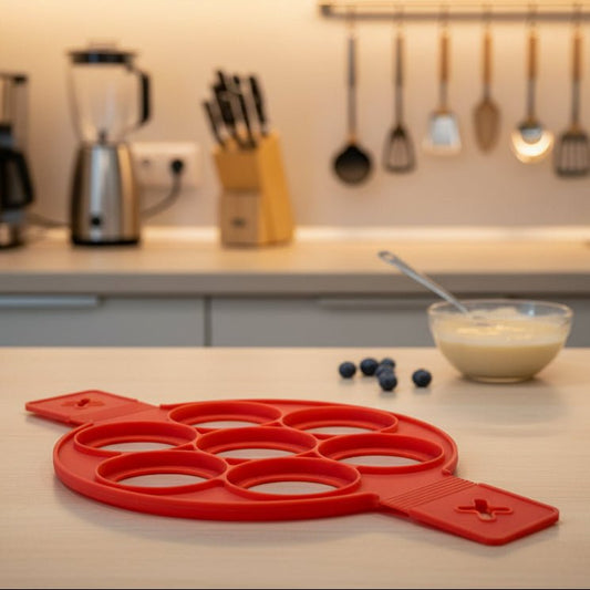 FLIPTARA – Piastra antiaderente multi-sezionata per pancake con girata pulita