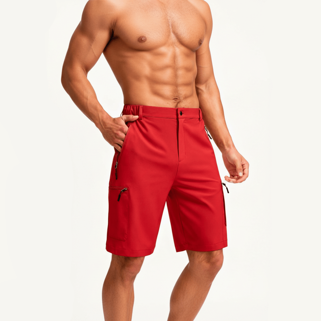 EXPLORENEST – Durable Men's Cargo Bermuda Shorts with Plenty of Pockets