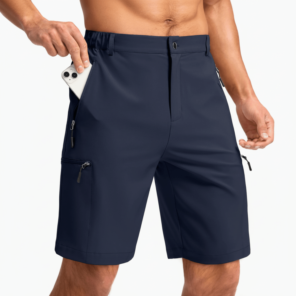 EXPLORENEST – Durable Men's Cargo Bermuda Shorts with Plenty of Pockets