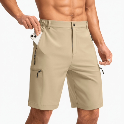 EXPLORENEST – Durable Men's Cargo Bermuda Shorts with Plenty of Pockets