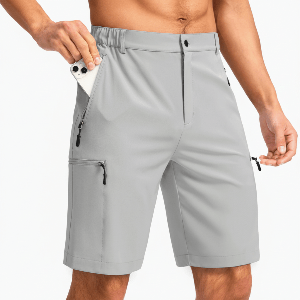 EXPLORENEST – Durable Men's Cargo Bermuda Shorts with Plenty of Pockets