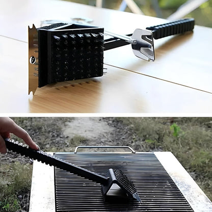 GRIMEX – Limpiador de parrillas con raspador y esponja para la limpieza y renovación de superficies de parrilla