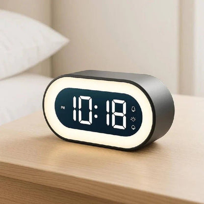 BRILTIME – Dimmable digital alarm clock with adjustable brightness and night light