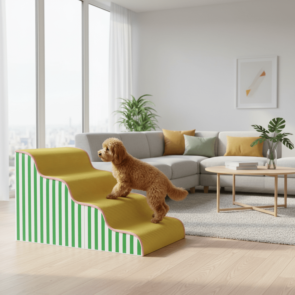 PAWGLIDE CORE – Stützende Schaumstoff-Hundetreppe mit sanfter Steigung und sicherem Halt