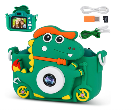 PhotoDino – Cámara de dinosaurio para niños con 1080p HD