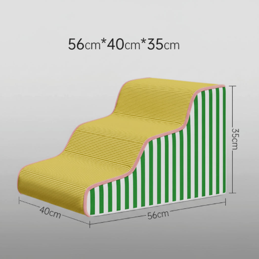 PAWGLIDE CORE – Stützende Schaumstoff-Hundetreppe mit sanfter Steigung und sicherem Halt