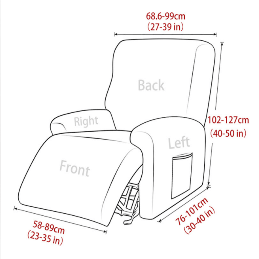 SOFTSEAT – 2-zits relaxfauteuilhoes met bekerhouders, dik & slijtvast