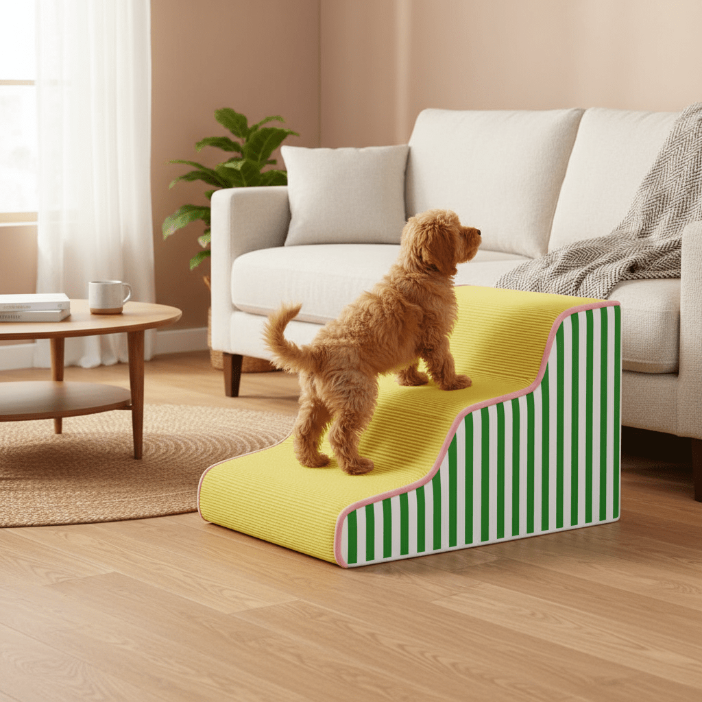 PAWGLIDE CORE – Stützende Schaumstoff-Hundetreppe mit sanfter Steigung und sicherem Halt