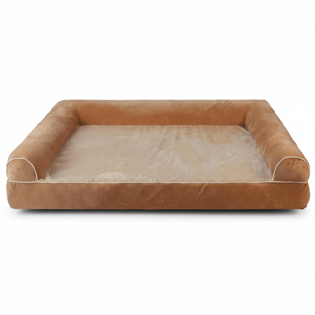 PAWFORT – divano ortopedico per cani con bordo alto per un sonno sicuro e supportato