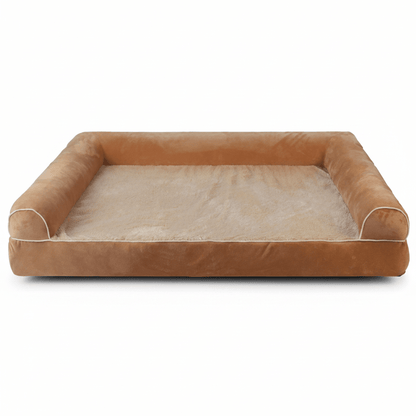PAWFORT – divano ortopedico per cani con bordo alto per un sonno sicuro e supportato