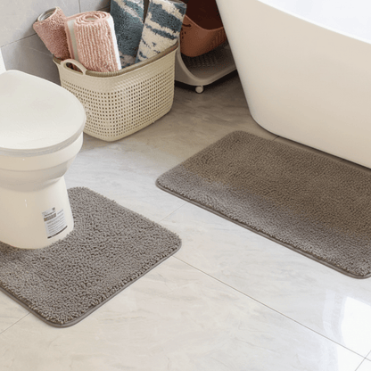 SOFTURA COMFORTMAT – Tapis de bain en microfibre duveteuse pour un confort sec et une tenue sûre