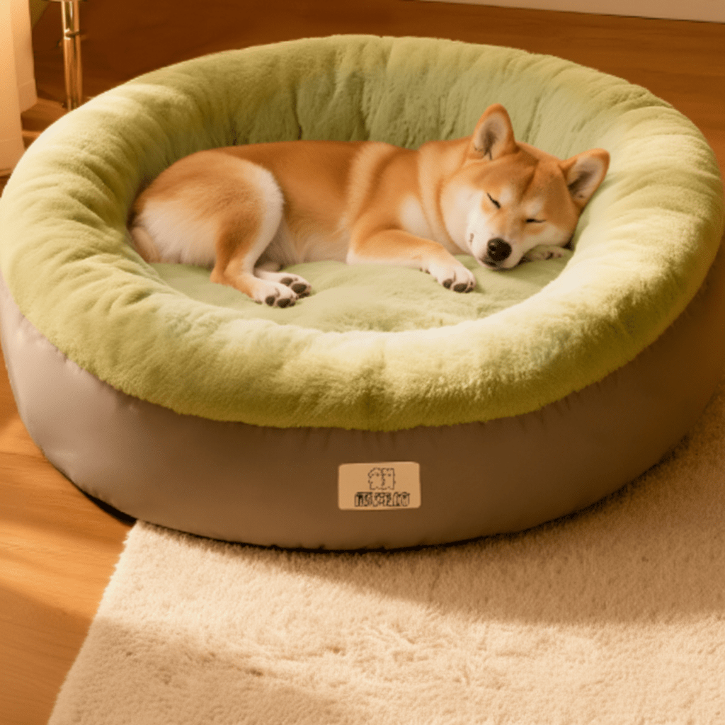 DREAMNEST – orthopedic donut dog bed made of Arctic fleece