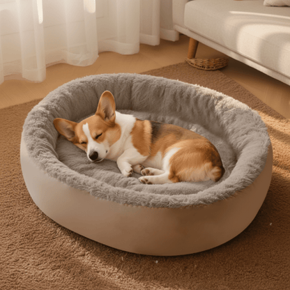 DREAMNEST – orthopedic donut dog bed made of Arctic fleece