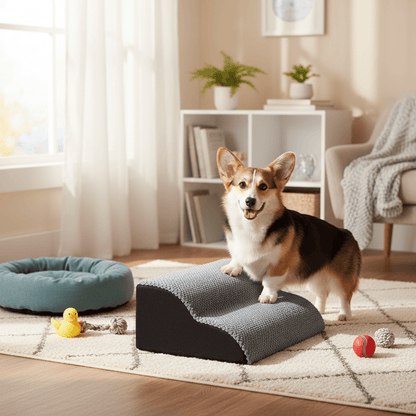 DENSESTEP – High-density foam dog stairs for safe indoor use