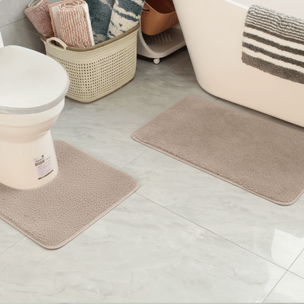 SOFTURA COMFORTMAT – Tapis de bain en microfibre duveteuse pour un confort sec et une tenue sûre