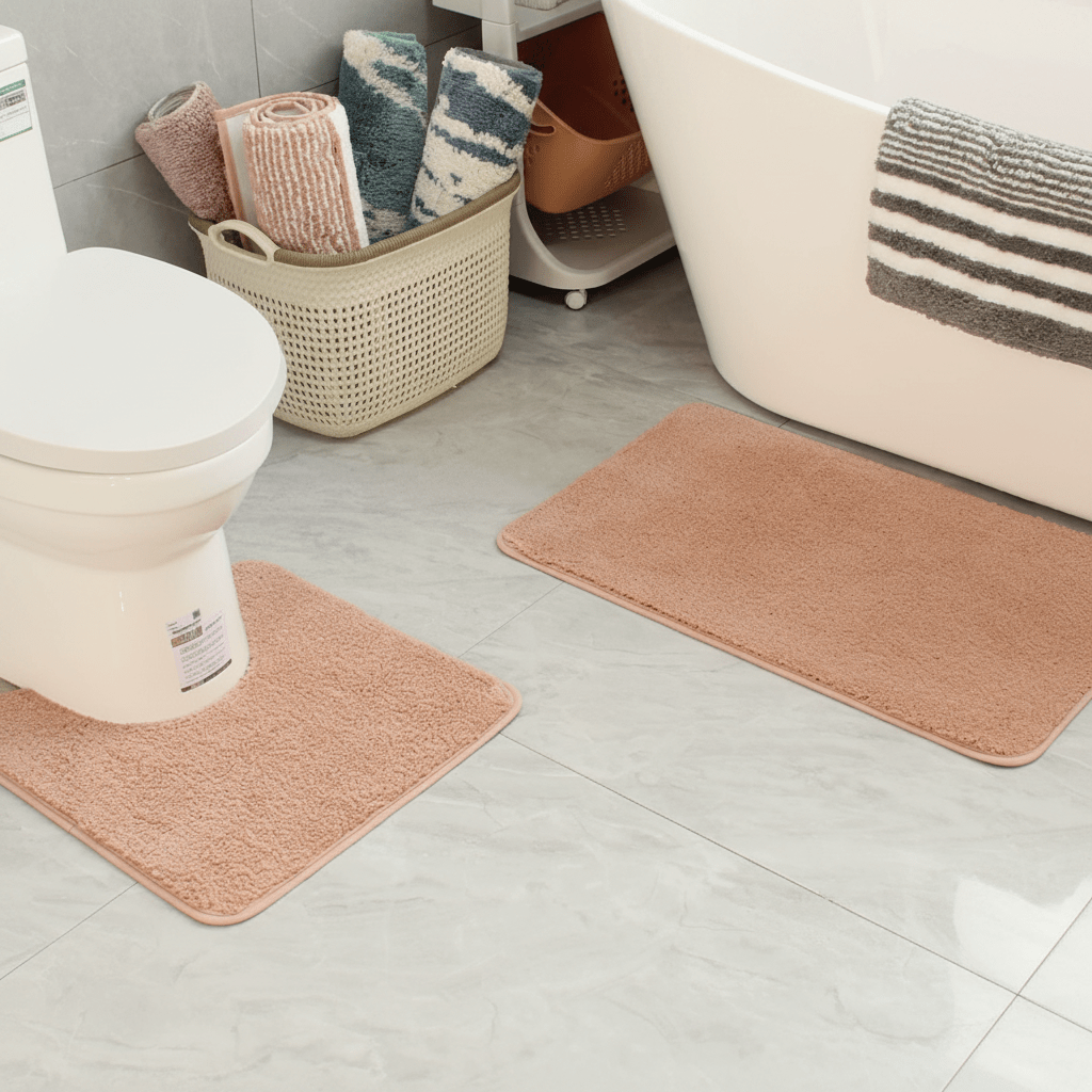 SOFTURA COMFORTMAT – Tapis de bain en microfibre duveteuse pour un confort sec et une tenue sûre