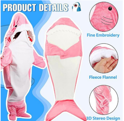 SharkBuddy - Cuddly shark romper for children & adults