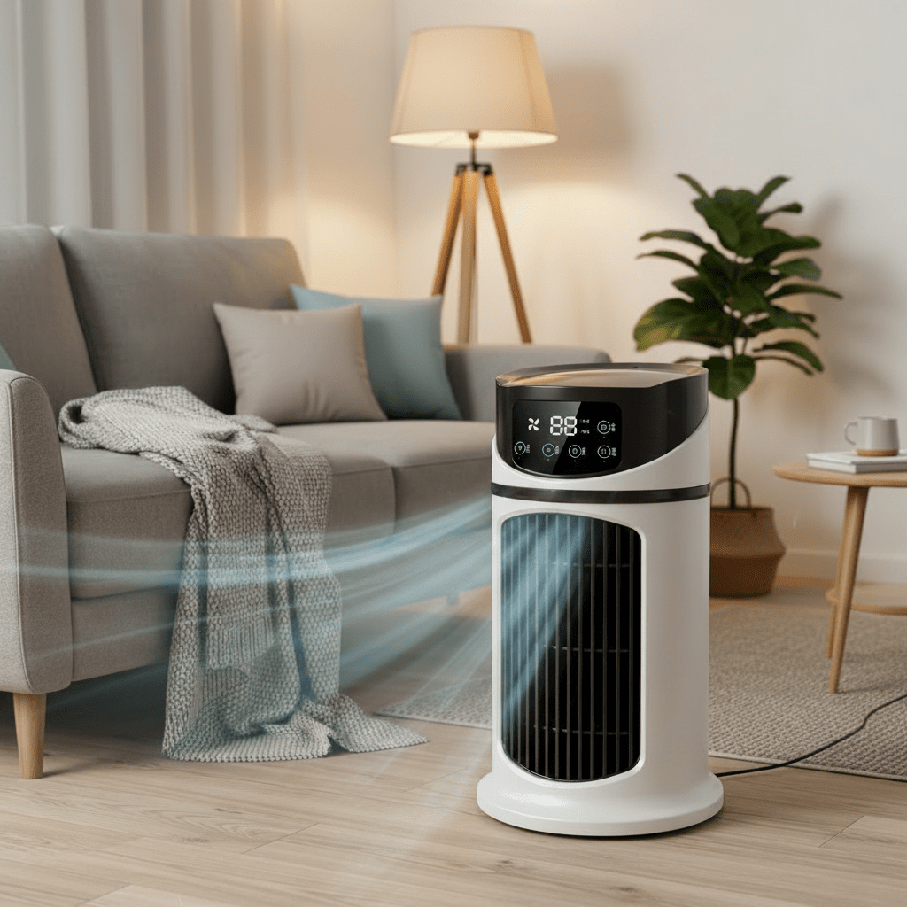 FRESHFLOW – Tragbarer Verdunstungs-Luftkühler mit Ventilator und Luftbefeuchtung