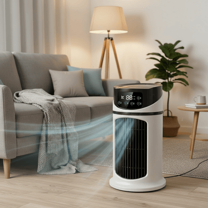 FRESHFLOW – Tragbarer Verdunstungs-Luftkühler mit Ventilator und Luftbefeuchtung