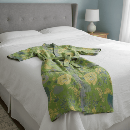 KIMOGINKO – Kimono-badjas van biologisch katoen voor ademend comfort