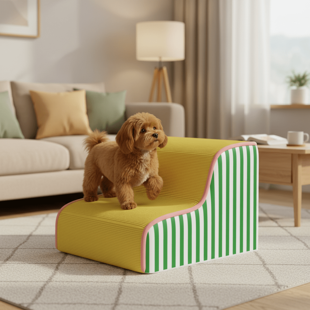 PAWGLIDE CORE – Stützende Schaumstoff-Hundetreppe mit sanfter Steigung und sicherem Halt