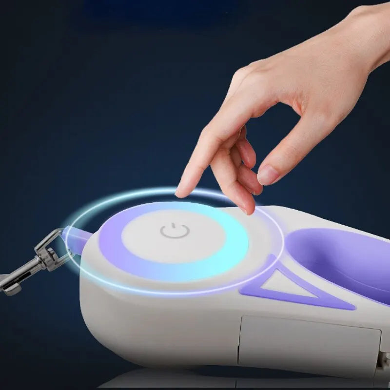 Automatische Hundeleine mit integriertem Licht-3
